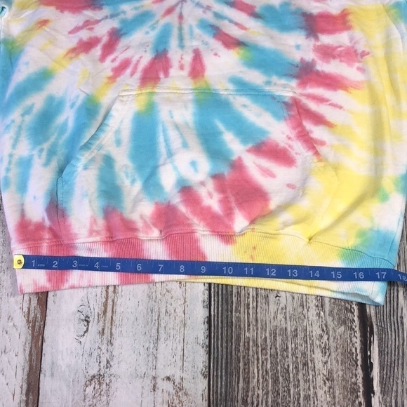 AC/DC  Multi-Color Tie Dye Long Sleeve Hoodie Sz L - Picture 6 of 10